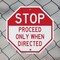 Signmission Stop Proceed Only When Directed, 6 inch X 6 inch, Plastic Sign, 2PK OC-P-2PACK-6-271 - alternate 4