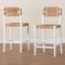 Bali & Pari Talli Bohemian Paper Loom and White Mahogany Wood 2-Piece Bar Stool Set 249-2PC-13886-ZORO - alternate 7