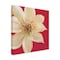 Trademark Fine Art Outdoor Canvas Art - Danhui Nai 'Contemporary Clematis' Wall Art for Patios, or Gardens WAP33542-OC1818WR - alternate 1