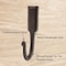 Kings County Tools Heavy Duty Coat Hook Large 6.5 in Single Hand Forged Rustic Iron Handmade Wall Hooks GW89A05-05 - alternate 4