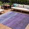 Homeroots 8' X 10' Purple And Lavender Abstract Washable Indoor Outdoor Area Rug 618151 - alternate 1