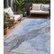 Homeroots 5' X 8' Sky Blue And Gray Abstract Washable Indoor Outdoor Area Rug 631846 - alternate 1