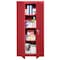 Sandusky Lee Storage Cabinet, 72 in H, 30 in W, 18 in D, Swing, Keyed, Red, 3 Shelves VF31301872-01 - alternate 5