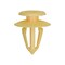 Auveco VW /Audi/Seat/Skoda Retainer, Yellow Nylon, Top Head 13mm, Bottom Head 17.5mm, 10mm Stem Dia. 25PK 21819 - alternate 1
