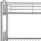Homeroots 78" X 44" X 67" Twin Over Twin Silver Metal Bunk Bed 286164 - alternate 4