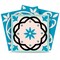 Homeroots 8" X 8" Sky Blue Mosaic Peel And Stick Removable Tiles 390822 - alternate 1