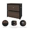 Bestar Connexion 30" Lateral File, Antigua/Black 93631-000052 - alternate 4