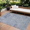 Homeroots 10' X 14' Sky Blue Purple And Gray Floral Washable Indoor Outdoor Area Rug 604101 - alternate 1