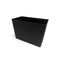 Hapco Elmar Signature Dual Chamber Vegan Leather 18 Quart Rectangular Wastebasket, Monterey Black, 6PK SWB118MBLK - alternate 2