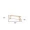 Homeroots 56" Natural Distressed Solid Wood Live Edge Bench 606743 - alternate 5