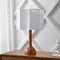 Jonathan Y Lisbet 21" Mid-Century Modern Tubular Gourd Resin LED Table Lamp with Octagonal Shade, Brown JYL1160A - alternate 6