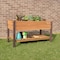 Miracle-Gro 2 x 4 x 2.3 ft Wrangler Brown/Cedar Wood Raised Garden Planter With Shelf MGWRPS2428 - alternate 9