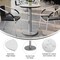 Flash Furniture 24" Round Outdoor Tabletop, White Faux Marble, Seamless Surface Technology, 18" Round Silver Base ST-RD24-WHMAR-TR18S-GG - alternate 4