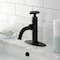 Kingston Brass One-Handle Single-Hole Bathroom Faucet with Deck Plate and Push Pop-Up Drain, Oil Rubbed Bronze KSD2825CG - alternate 2