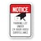 Signmission Notice Parking Lot Under 24 Hour Video Surveillanc Aluminum, 18" x 24", A-1824-24921 A-1824-24921 - alternate 1