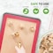 Nutrichef Silicone Baking Mats, Red NUBAFUPARE26 - alternate 4