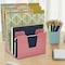 Acrimet 5 Section Incline File Sorter Desk Organizer Rack for Office Desktop Plastic Solid Pink 225.7 - alternate 5