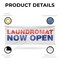 Signmission Laundromat Now Open, 36 Inch x 96 Inch, Vinyl Banner B-96-30724 - alternate 4