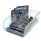 Azar Displays Clear Storage Bin with Dividers, 4PK 556752-4PK - alternate 3