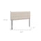 Homeroots Beige Linen Blend Upholstered Full Headboard 490177 - alternate 5