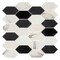 Andova Tiles Astor 2-in. x 4-in. Elongated Hexagon Glass Wall & Floor Mosaic Tile (0.99 Square Feet Per Box) Andova Tiles - alternate 1