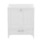 Flash Furniture Haven 30 Inch Bathroom Vanity w/Sink, Storage Cabinet w/Soft Close Doors and Bottom Drawer, White FS-BN-4-30-KD-WH-GG - alternate 6