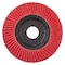 Pferd 4-1/2'' x 5/8-11 Thd. POLIFAN Flap Disc - CO-FREEZE SG INOX, Ceramic oxide, 80 Grit, Flat 61084 - alternate 3