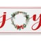 Homeroots 7" X 19" White and Red Christmas Joy Metal Wall Decor 634365 - alternate 6