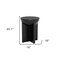 Homeroots 20" Black Solid Wood Round Pedestal End Table 556535 - alternate 4