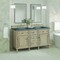 James Martin Vanities Lorelai 60in Double Vanity, Whitewashed Oak w/ 3 CM Parisien Bleu Silestone Top 424-V60D-WWO-FPBL - alternate 3
