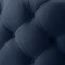 Homeroots 33" Navy Blue Linen Tufted Round Cocktail Ottoman 568054 - alternate 5