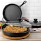 Megachef 13 Piece Cast Iron Skillet Set with Tempered Glass Lids and Silicone Holders MCCI-7400 - alternate 5