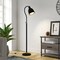 Homeroots 68" Black Adjustable Reading Floor Lamp With Black Dome Shade 523565 - alternate 6