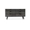 Homeroots 61" Gray Solid Wood Six Drawer Double Dresser 518626 - alternate 1