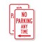 Signmission No Parking Any Time with left arrow, 12'' X 18'' 2 Signs, Heavy Gauge Aluminum, 2PK A-1218-2PACK-2583 - alternate 1