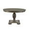 Homeroots 48" Gray Wood Pedestal Base Round Top Dining Table 631273 - alternate 1