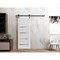 Sartodoors Slab Barn Door Panel White Solid Core Modern Interior QUADRO4445S-WS-18 - alternate 1