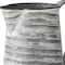 Homeroots 8" Gray And White Striped Metal Tapered Jug Vase 608593 - alternate 5