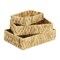 Homeroots Set of Three Natural Water Hyacinth Rectangular Baskets 571503 - alternate 11