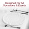 Smarty Had A Party 9" Clear Flair Plastic Buffet Plates (180 Plates), 180PK 209CL-CASE - alternate 6