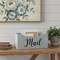 Homeroots 12" Gray Wood Mail Desk Organizer 661186 - alternate 2
