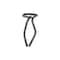 Auveco Trim Clips 1/2in Head Diameter, 100PK 808 - alternate 1