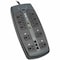 Tripp Lite Power Strip, Surge, Tel/Modem/Coaxial Protection, 10 5-15R, 5-15P, 8 ft., Black TLP1008TELTV - alternate 1