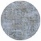 Homeroots 8' Blue And Taupe Round Abstract Washable Indoor Outdoor Area Rug 630527 - alternate 3