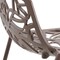Leisuremod Devon Mid-Century Modern Aluminum Bar Stool with Powder Coated Frame and Footrest, Brown DB31BR - alternate 4