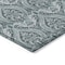Homeroots 8' Runner Teal Damask Washable Non Skid Indoor Outdoor Runner Rug 563899 - alternate 5