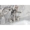Kingston Brass Widespread Bathroom Faucet with Knurled Handle and Brass Pop-Up, Brushed Nickel FSC8958KNL - alternate 3