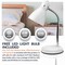 Newhouse Lighting Oxford 13 in. White Metal Flexible Classic Goose Neck Design Desk or Table Lamp NHDK-OX-WH - alternate 5