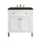 James Martin Vanities Chicago 30" Single Vanity, Glossy White, w/ 3 CM Phantome Eclos Top 503-V30-GW-3PHT - alternate 1