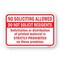Signmission No Soliciting Allowed Do Not Solicit Residents Sol Aluminum, 18" H, A-1824-24979 A-1824-24979 - alternate 1